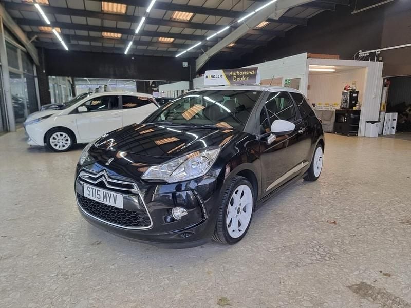 Black Used 2015 Citroën DS3 PureTech Hatchback | £4,591 (Fair price) - Image 1/4
