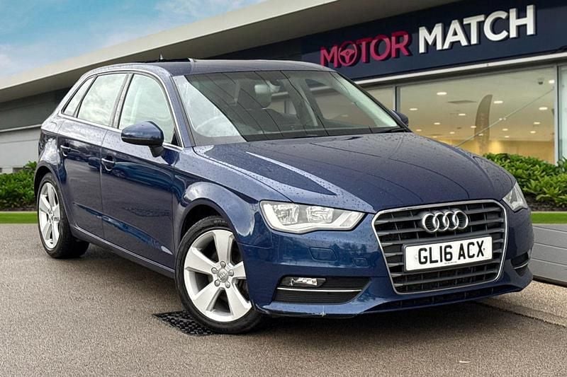 Blue Used 2016 Audi A3 Sportback Sport Hatchback | £9,490 (Super price) - Image 1/4