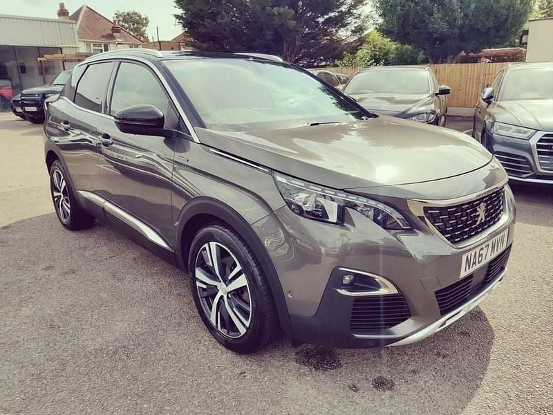 Grey Used 2017 Peugeot 3008 GT-line SUV | £9,295 (Fair price) - Image 1/4