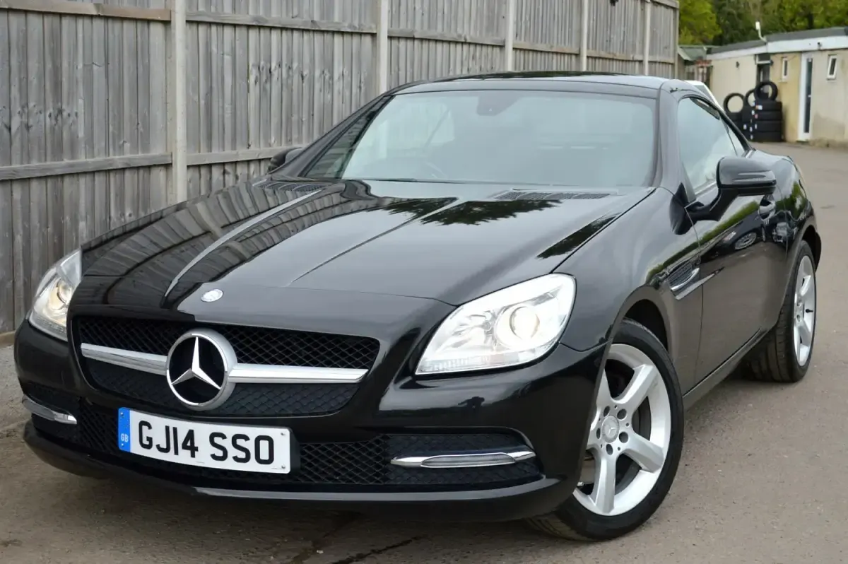 Begagnad Mercedes SLK250 2014 Svart Cab
