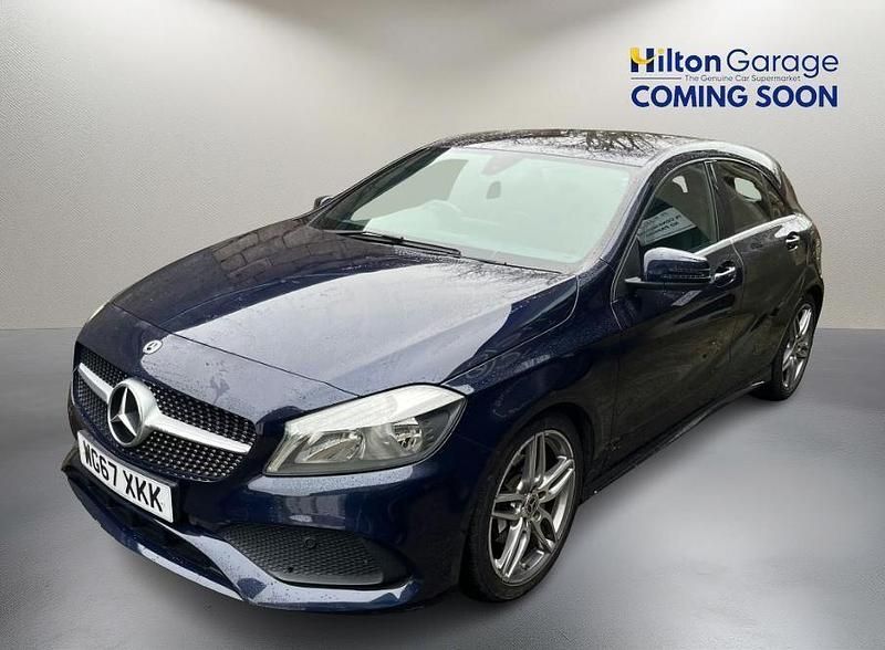 Blue Used 2018 Mercedes A160 AMG line Hatchback | £11,450 (Fair price) - Image 1/1