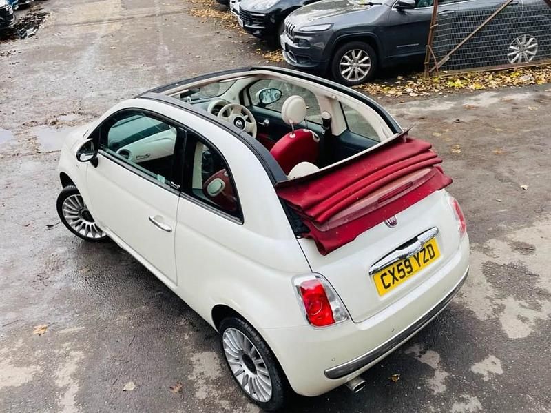 Used Fiat 500C Lounge 69 HP (50 kW) 2009 White Cabriolet