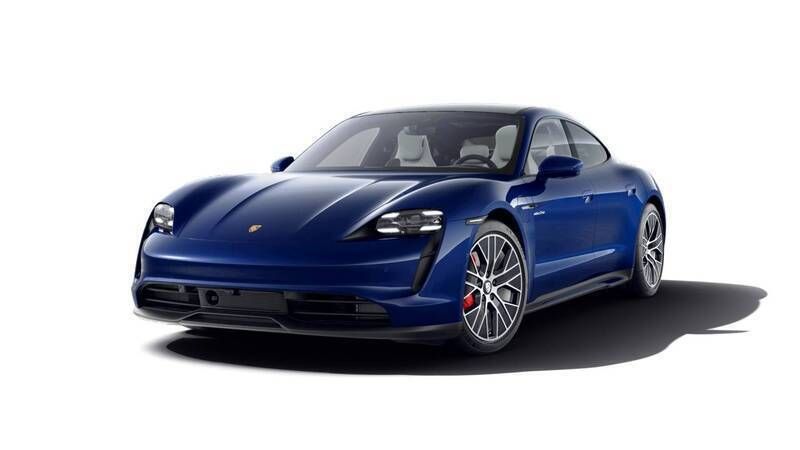 Gentian blue metallic Used 2020 Porsche Taycan 4S Sedan | £49,990 - Image 1/4