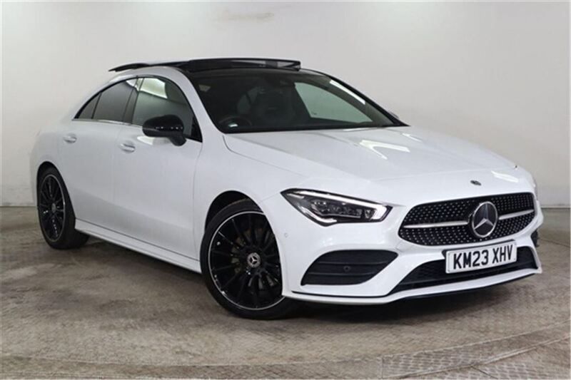 White Used 2023 Mercedes CLA200 AMG line Coupe | £28,475 (Fair price) - Image 1/1