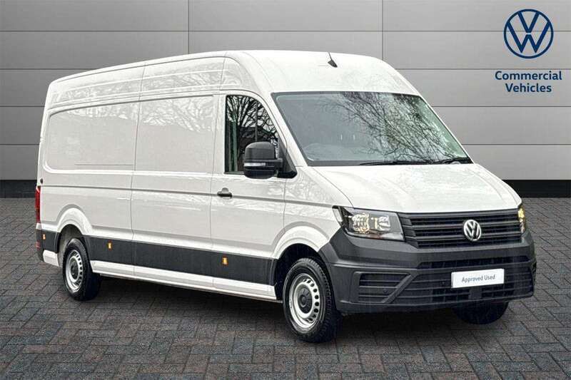 White Used 2023 VW Crafter Trendline Van | £30,618 (Expensive) - Image 1/4