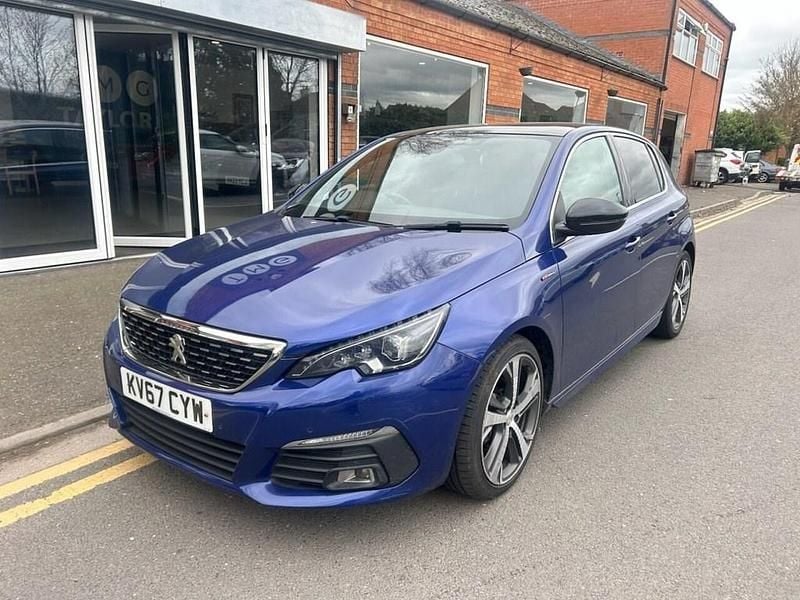 Used Peugeot 308 GT-line 120 HP (88 kW) 2017 Blue Hatchback