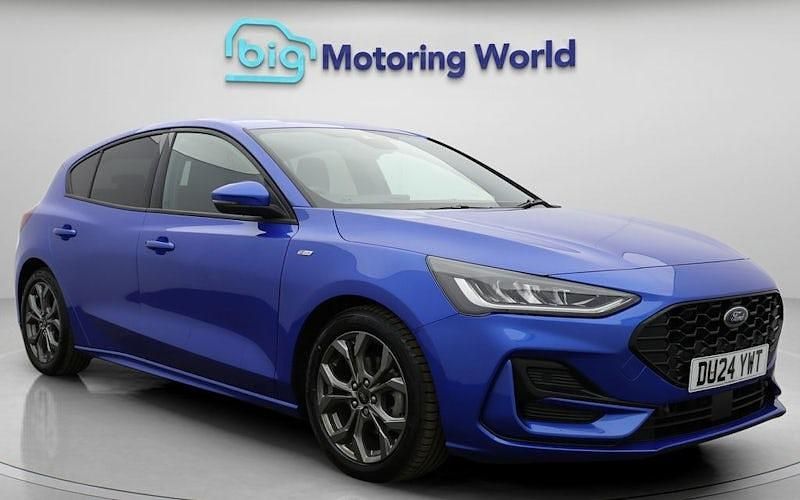 Begagnad Ford Focus ST-Line 125 HK (91 kW) 2024 Blå Halvkombi