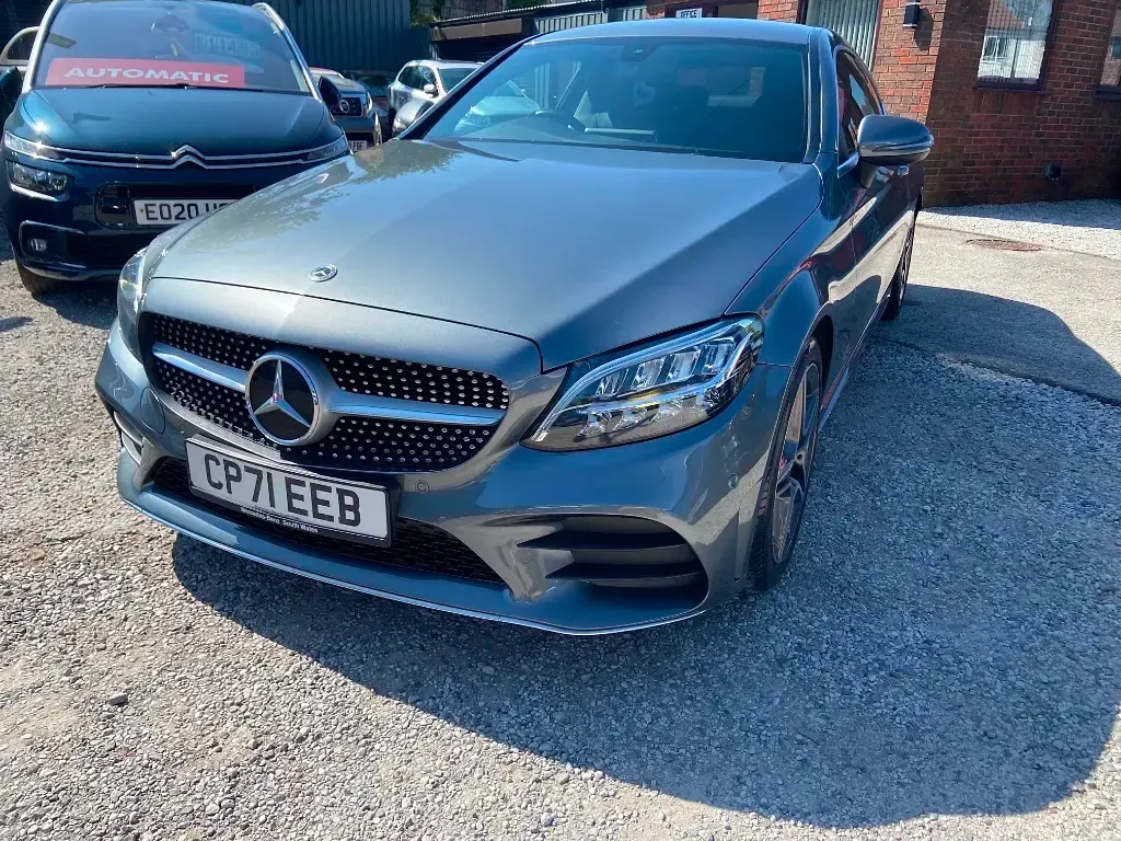 Used Mercedes C220 AMG line 194 HP (142 kW) 2022 Grey Coupe
