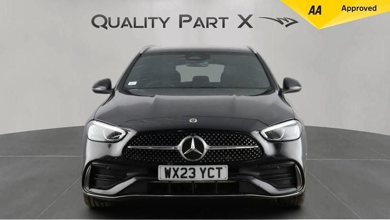 Used Mercedes C200 AMG line 2023 Black Estate