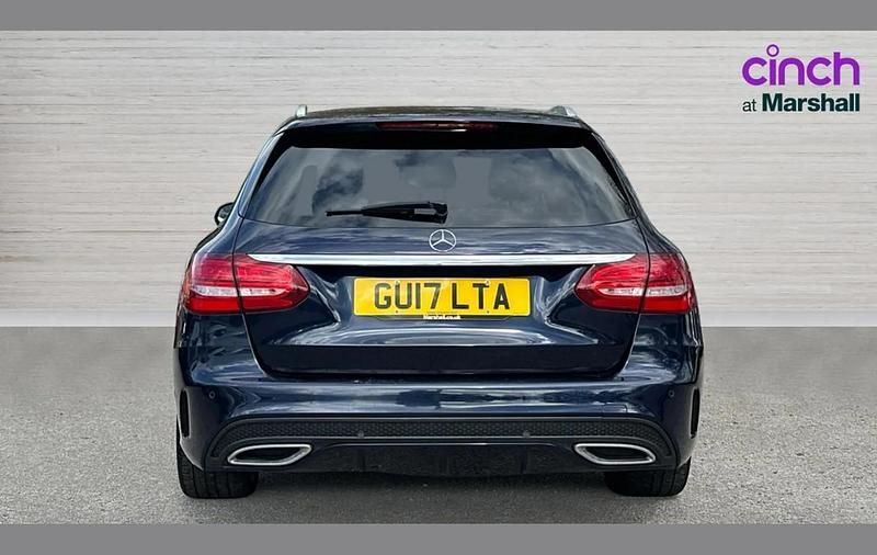 Begagnad Mercedes C220 AMG Line Premium 168 HK (123 kW) 2017 Blå Kombi