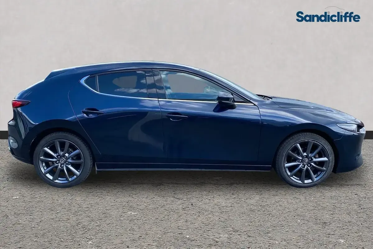 Used Mazda 3 Exclusive-Line 140 HP (102 kW) 2025 Blue Hatchback