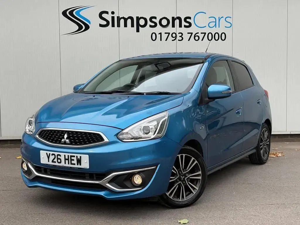 Used Mitsubishi Mirage 2018 Blue Hatchback
