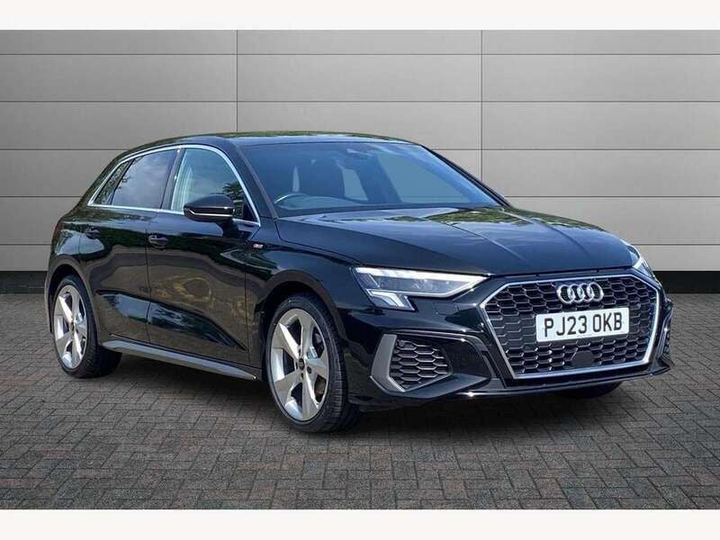 Mythos black Used 2023 Audi A3 S-Line Hatchback | £19,295 (Fair price) - Image 1/4