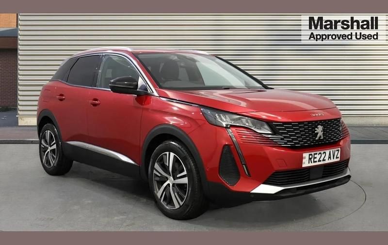 Red Used 2022 Peugeot 3008 Allure Premium SUV | £17,621 (Good price) - Image 1/4