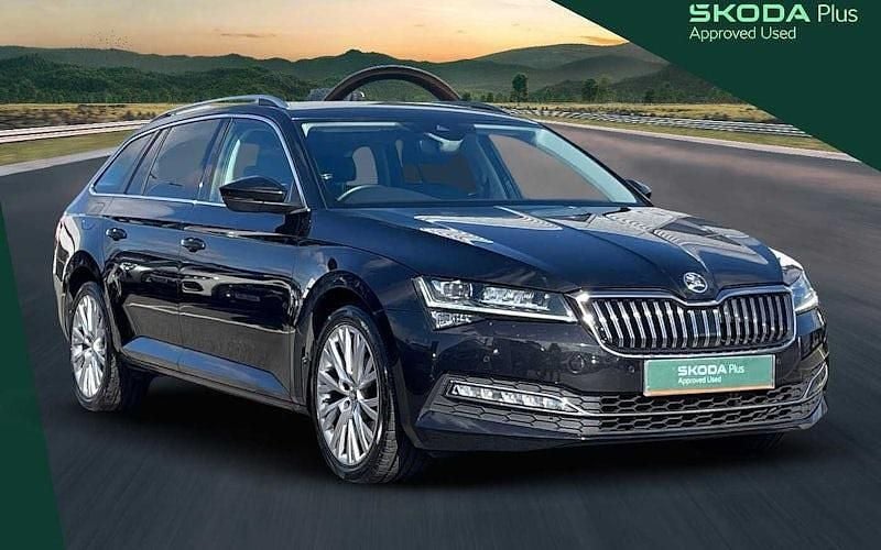 Black magic pearl effect Used 2023 Skoda Superb SE L Estate | £24,054 (Fair price) - Image 1/4