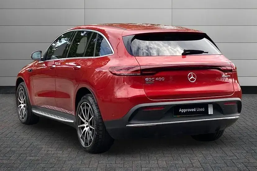 Used Mercedes EQC400 AMG line 300 kW (408 HP) 2023 Hyacinth red SUV