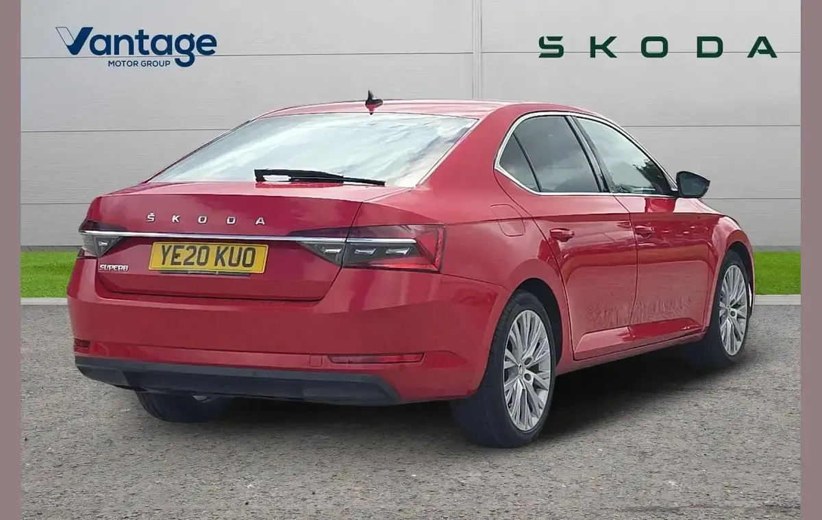 Used Skoda Superb SE L 147 HP (108 kW) 2020 Velvet red metallic Hatchback