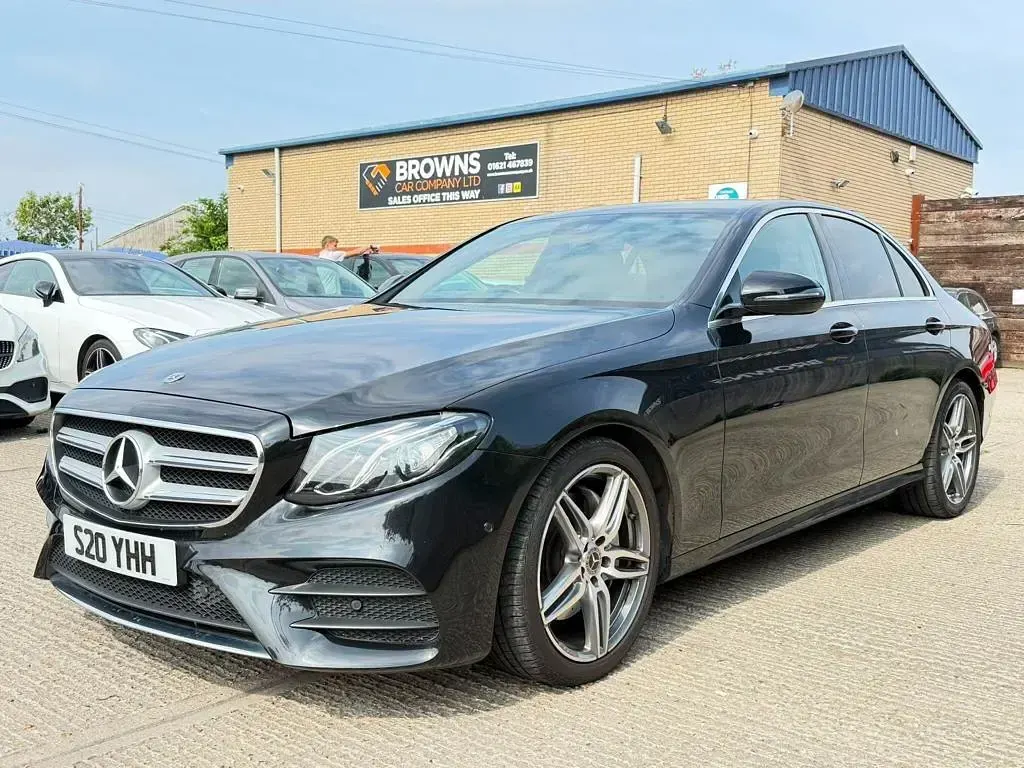 Used Mercedes E200 AMG line 150 HP (110 kW) 2017 Black Sedan