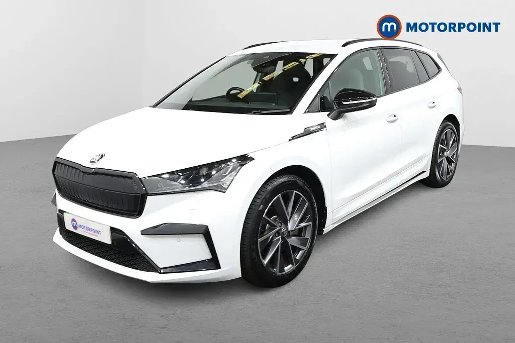 Used Skoda Enyaq iV SportlinePlus 210 kW (286 HP) 2024 White SUV