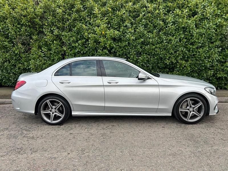 Used Mercedes C250 AMG line 2015 Silver Sedan