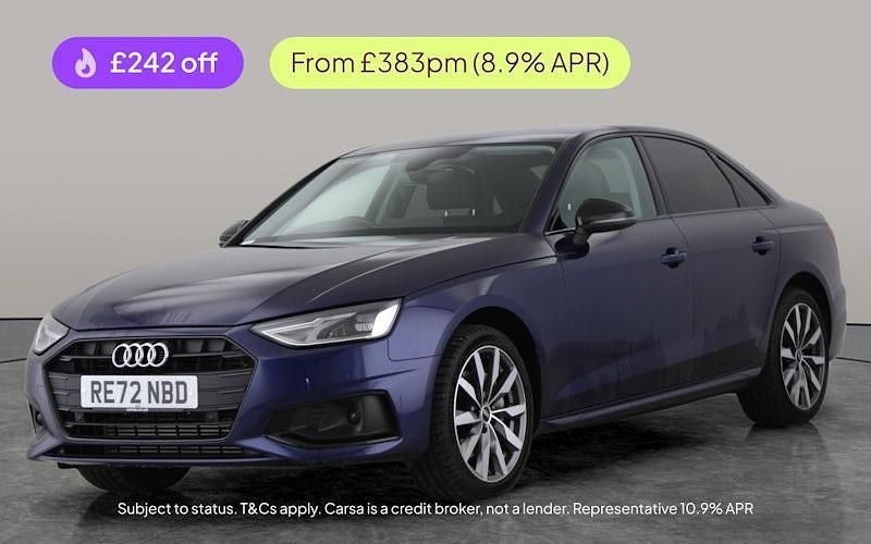 Blue Used 2022 Audi A4 Sport Sedan | £23,221 (Good price) - Image 1/2