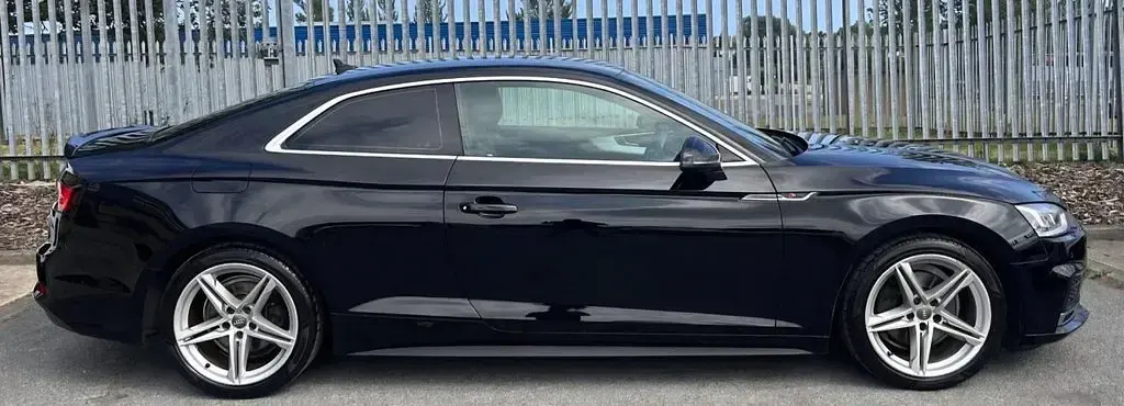 Used Audi A5 S-Line 150 HP (110 kW) 2018 Black Coupe