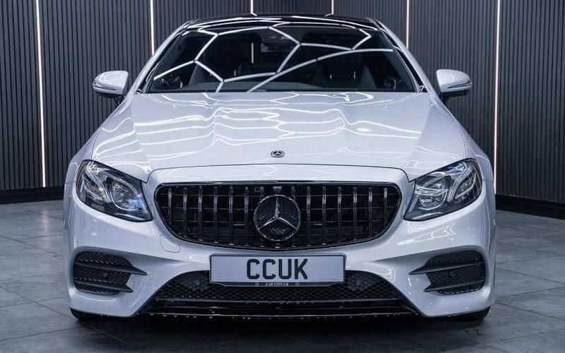 Used Mercedes E350 AMG line 258 HP (189 kW) 2017 Silver Coupe