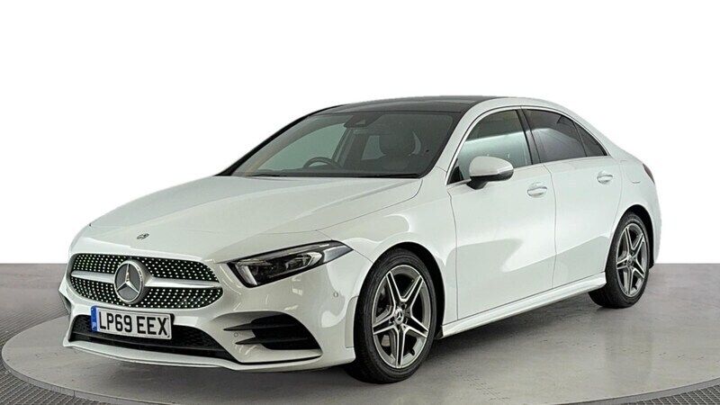 White Used 2019 Mercedes A180 AMG Line Premium Plus Sedan | £17,720 (Expensive) - Image 1/4