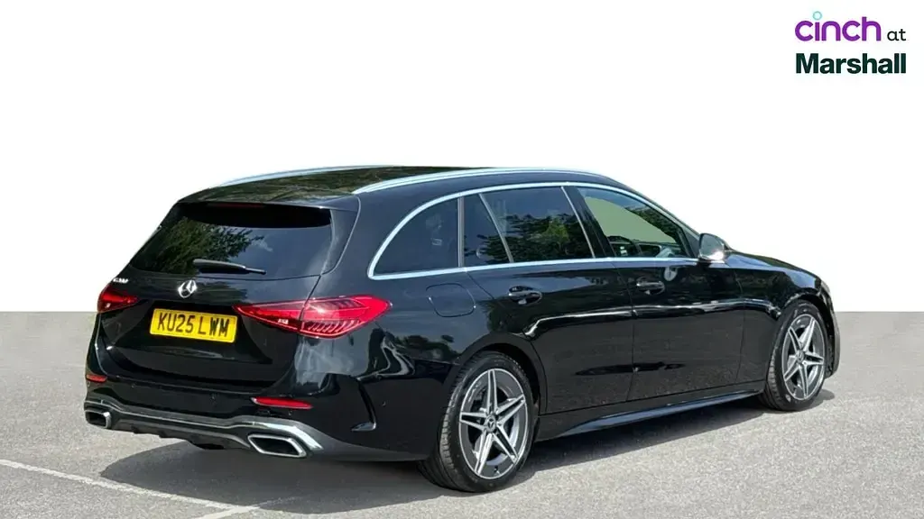 Used Mercedes C200 AMG line 200 HP (147 kW) 2025 Black Estate