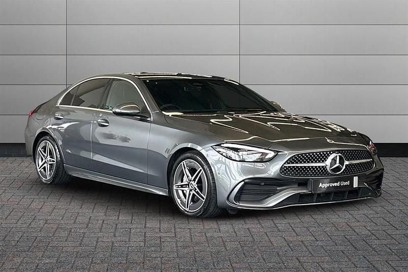 Selenite grey Used 2024 Mercedes C200 AMG line Sedan | £31,195 (Fair price) - Image 1/4