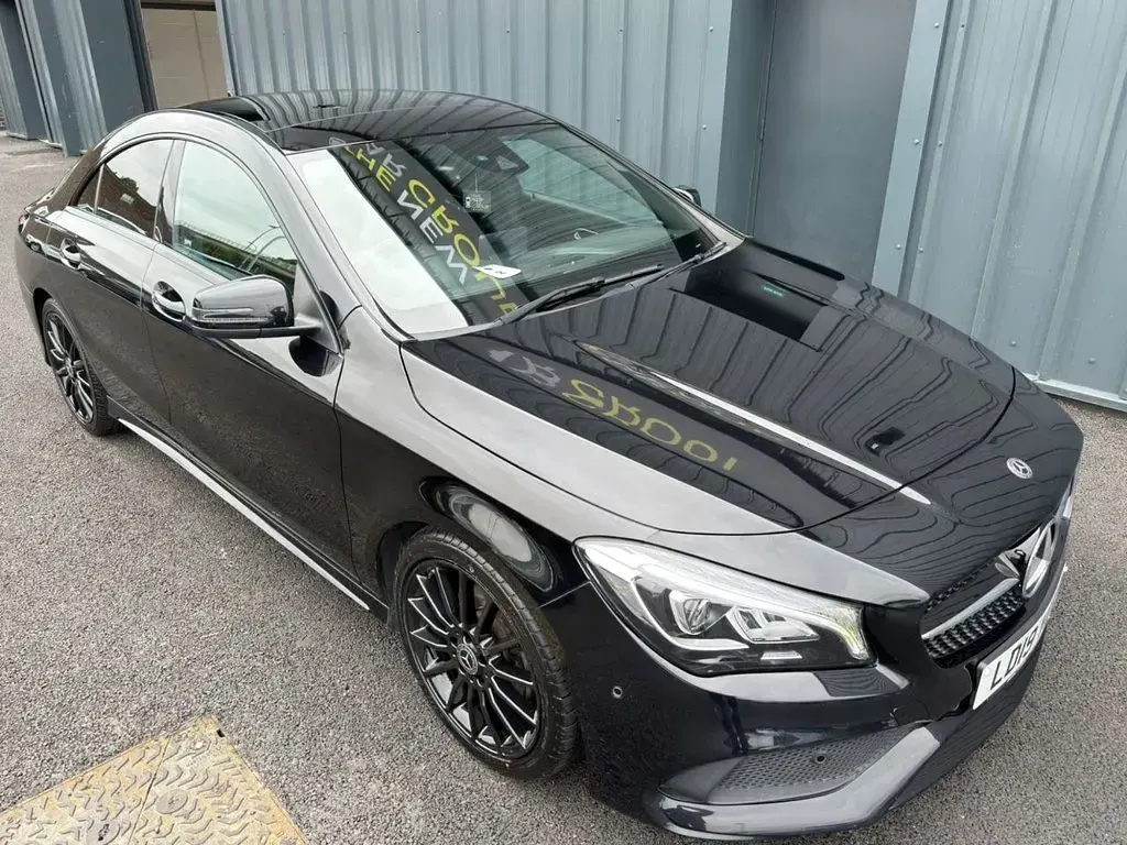Used Mercedes CLA200 AMG line 2019 Black Coupe