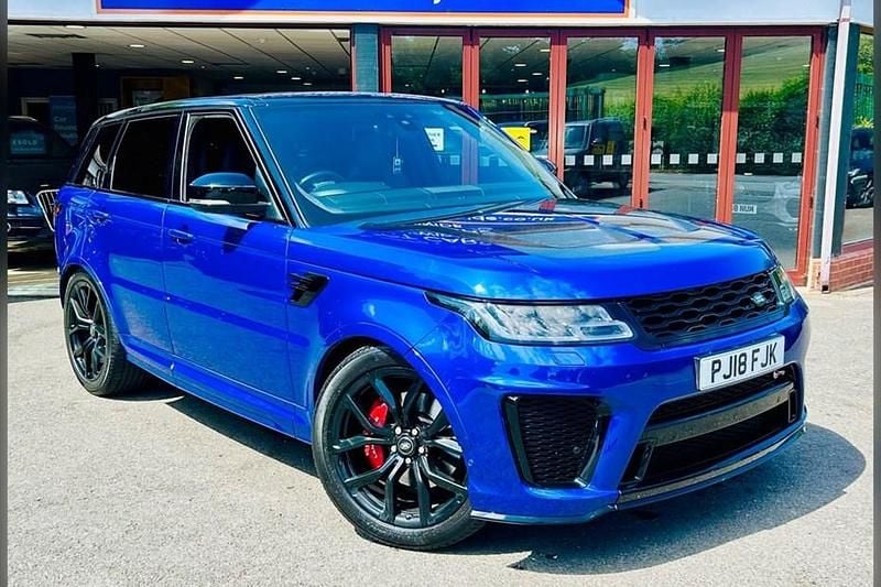 Blue Used 2018 Land Rover Range Rover Sport SVR SUV | £41,995 (Good price) - Image 1/1