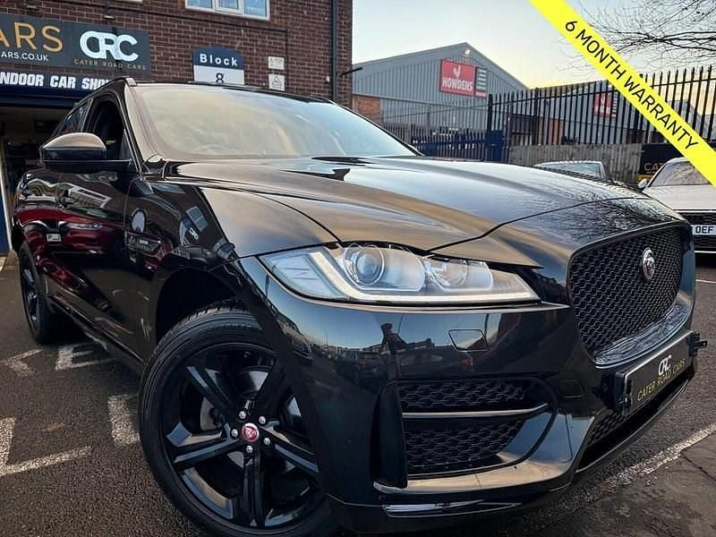 Black Used 2018 Jaguar F-Pace R-Sport SUV | £13,850 (Fair price) - Image 1/4