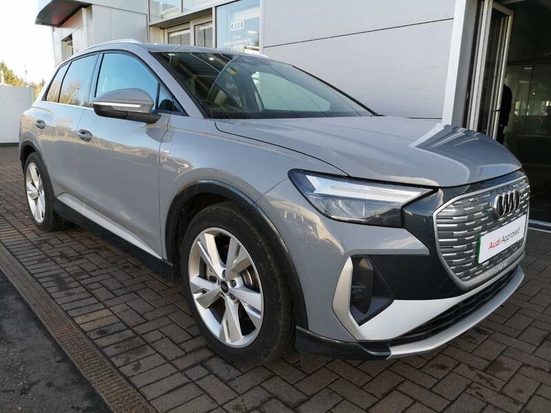 Grey Used 2022 Audi Q4 e-tron S-Line SUV | £24,995 (Good price) - Image 1/4