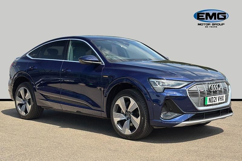 Blue Used 2021 Audi e-tron Sportback S-Line SUV | £25,395 (Fair price) - Image 1/3
