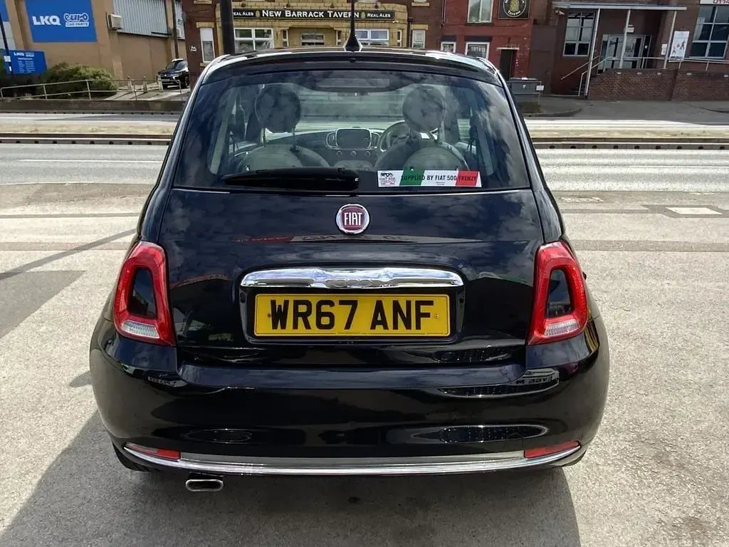 Used Fiat 500 Lounge 69 HP (50 kW) 2017 Black Hatchback