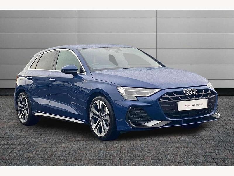 New Audi A3 S-Line 114 HP (83 kW) 2025 Blue Hatchback