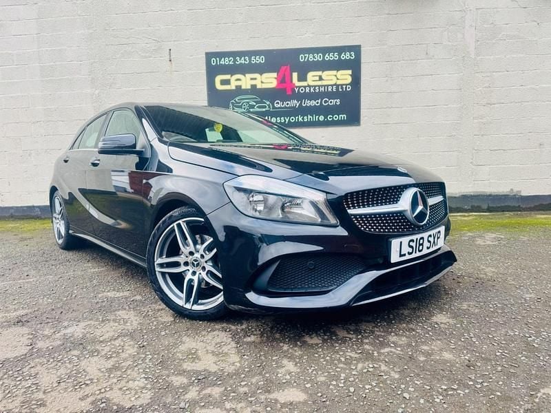 Used Mercedes A160 AMG line 102 HP (75 kW) 2018 Black Hatchback