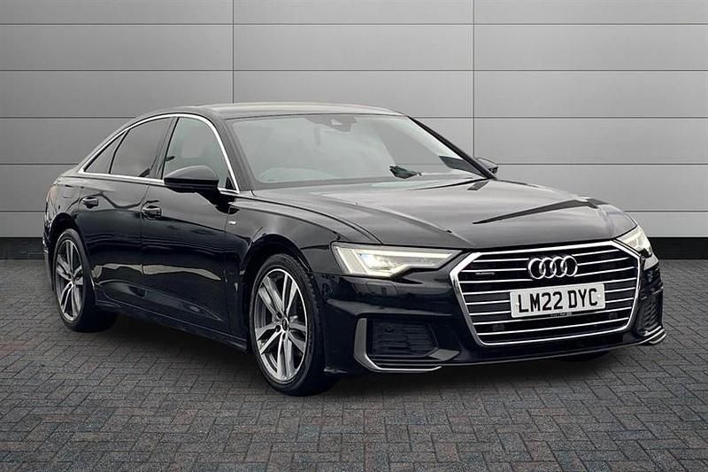 Brilliant black Used 2022 Audi A6 S-Line Sedan | £24,495 (Fair price) - Image 1/4