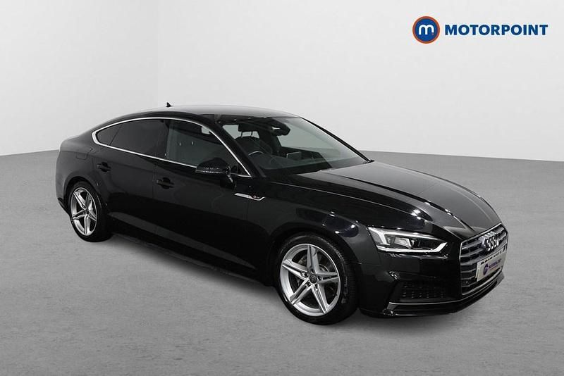 Black Used 2018 Audi A5 S-Line Hatchback | £18,499 (Fair price) - Image 1/4