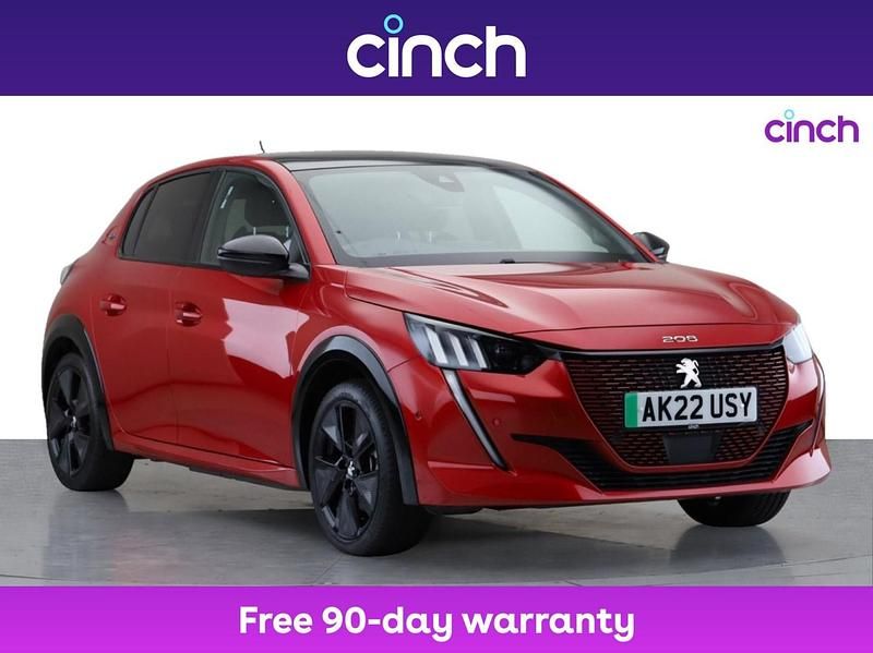 Red Used 2022 Peugeot e-208 Premium Hatchback | £13,999 (Fair price) - Image 1/3