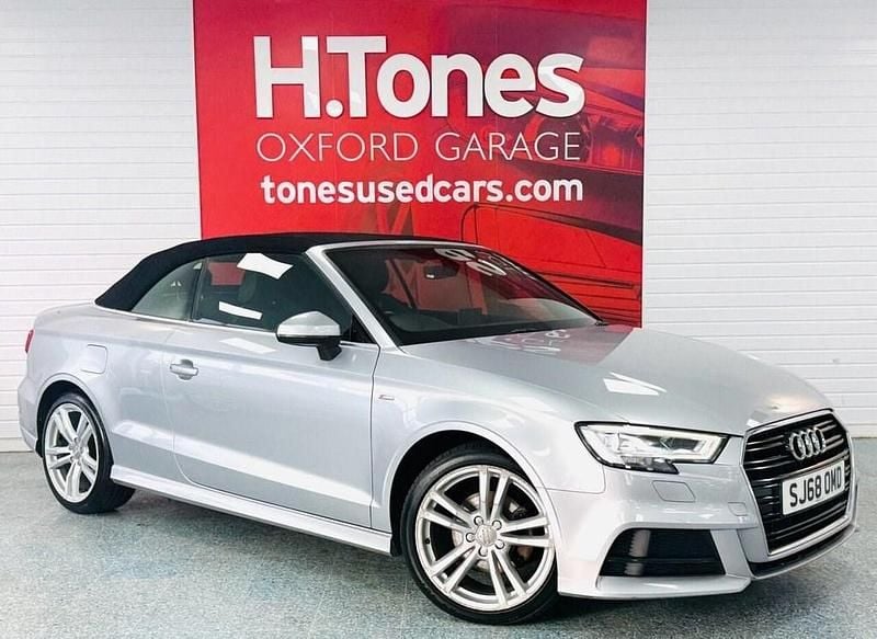 Used Audi A3 Cabriolet S-Line 150 HP (110 kW) 2018 Silver Cabriolet