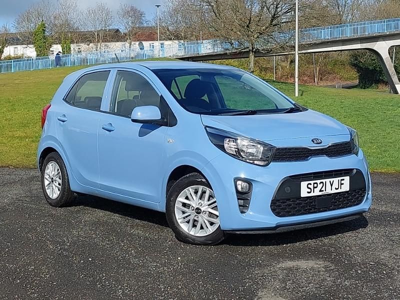 Used Kia Picanto 2021 Blue Hatchback