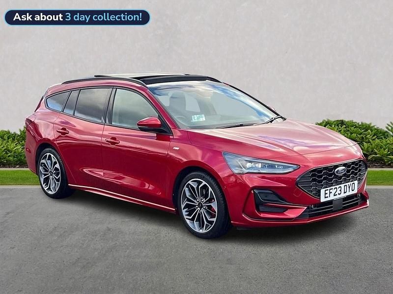 Red Used 2023 Ford Focus ST-Line X Estate | £19,650 (Fair price) - Image 1/4