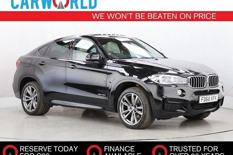 Black Used 2016 BMW X6 M Sport SUV | £18,475 (Fair price) - Image 1/1
