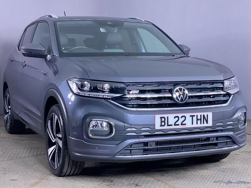 Grey Used 2022 VW T-Cross R-line SUV | £20,799 (Fair price) - Image 1/4