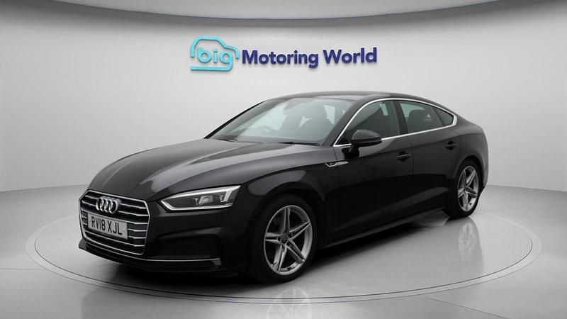 Used Audi A5 Sportback S-Line 190 HP (139 kW) 2018 Black Hatchback