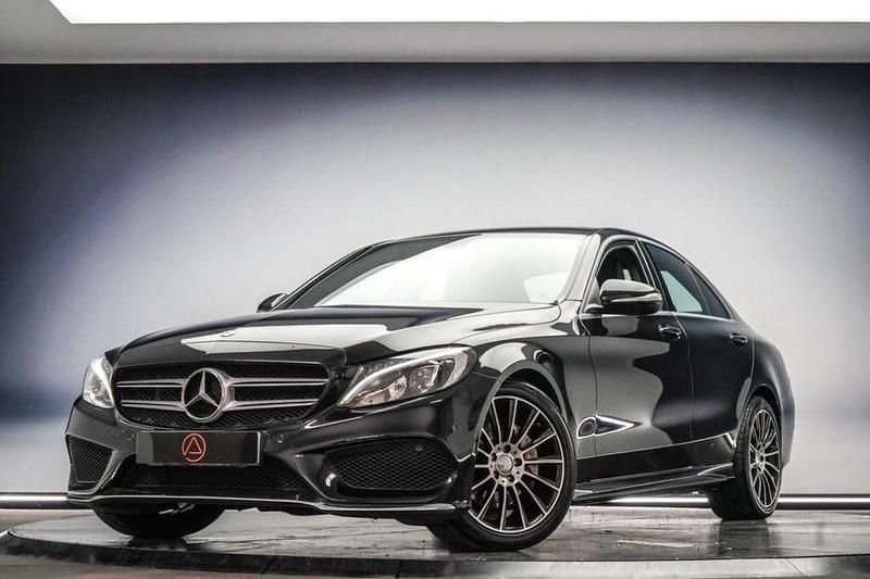 Black Used 2014 Mercedes C220 AMG line Sedan | £10,590 (A bit pricey) - Image 1/4