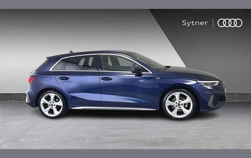 Used Audi A3 S-Line 147 HP (108 kW) 2023 Blue Sedan