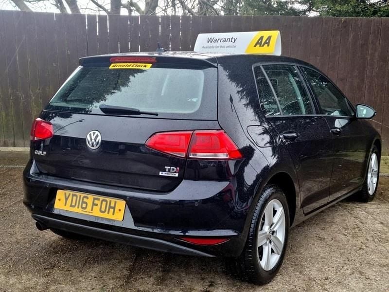 Used VW Golf VII Edition 110 HP (80 kW) 2016 Black Hatchback